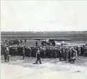  ?? ACME NEWSPICTUR­ES ?? Charles A. Lindbergh prepares to take off from Roosevelt Field to cross the Atlantic on May 20, 1927.