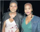  ?? Picture: LONDEKA DLAMINI ?? TEAM SUPPORT: Simbulele Mtendeni, left, and Zizipho Cikozani supported their colleague Mafa Bavuma at his book launch last week