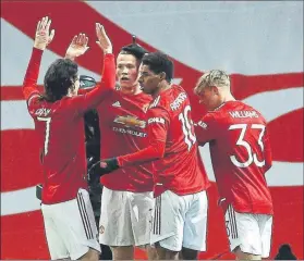  ?? FOTO: EFE ?? Cuando regresó la primera unidad, el United fue imparable