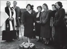  ?? Associatio­n. Photograph: Commando ?? The Queen Mother at the unveiling of the memorial in 1952, along with No. 4 Commando widows.