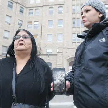  ?? KAYLE NEIS ?? Sandra Anderson, left, mother of jailhouse beating victim Cornell Henry, and Henry’s sister, Taryn Webster, say they have been given little informatio­n by Royal University Hospital staff about Henry’s condition.