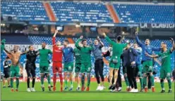  ??  ?? HISTÓRICO. El Leganés eliminó al Madrid de la Copa del Rey.