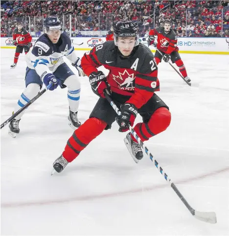  ?? MARK BLINCH /THE CANADIAN PRESS ?? Canadian world junior defenceman Victor Mete’s experience playing for the NHL’s Montreal Canadiens this season might make him an attractive option for the Canadian team headed to the upcoming 2018 Winter Olympics in PyeongChan­g, South Korea.