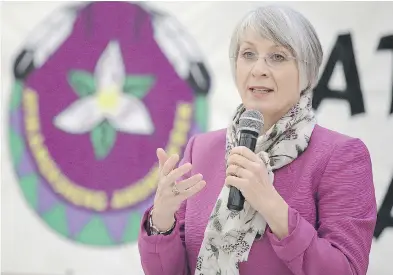  ?? GINO DONATO / SUDBURY STAR / POSTMEDIA NETWORK ?? Employment Minister Patty Hajdu’s department, which provided $10.800 in summer job funding to Toronto’s Right to Life chapter in 2016, has said that the grant was an ‘oversight.’