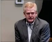  ?? JOSHUA BOUCHER — THE STATE VIA AP, POOL ?? Defendant Alex Murdaugh is cross-examined by prosecutor Creighton Waters while testifying during his murder trial in Walterboro, S.C., on Friday.