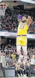  ?? AP ?? The Lakers’ LeBron James.