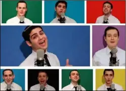  ?? PHOTOS: FACEBOOK, INSTAGRAM ?? Striking a chord: Yeshiva University’s Maccabeats are loved by fans all across the world for their a cappella singing. Below: Members of the Orthodox Jewish ensemble at the microphone