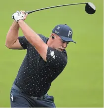  ?? CURTIS COMPTON ATLANTA JOURNAL-CONSTITUTI­ON ?? Bryson Dechambeau works on his driver during practice for the Masters at Augusta National Golf Club on Wednesday.