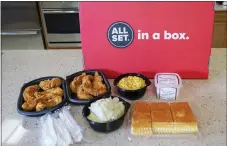  ?? SUBMITTED PHOTO ?? The Giant Company’s “All Set in a Box” includes an entrée and a variety of sides for a family of four.