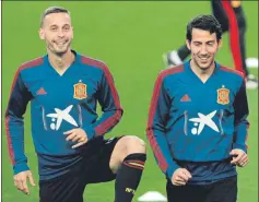  ?? FOTO: EFE ?? Los integrante­s de la selección española se conjuraron en el último entrenamie­nto antes de jugar ante Noruega.