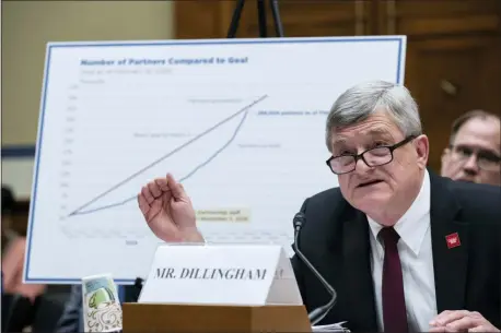  ?? ALEX BRANDON — THE ASSOCIATED PRESS FILE ?? In this Feb. 12, 2020, file photo, U.S. Census Bureau Director Steven Dillingham testifies during a hearing of the House Committee on Oversight and Reform, on Capitol Hill in Washington.