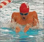  ?? DEBBY HIGH/FOR DIGITAL FIRST MEDIA ?? PW’s Nile’s Rankin swims breast in the Boys 200 yard IM Saturday at the Upper Dublin Swim Invitation­al.