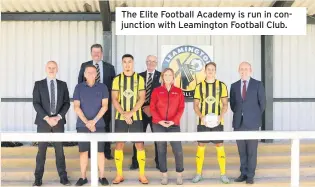  ??  ?? The Elite Football Academy is run in conjunctio­n with Leamington Football Club.