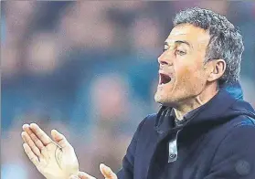  ?? FOTO: EFE ?? Luis Enrique se mostró contento con la victoria ante el Leganés tras el varapalo europeo