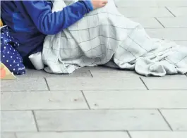  ??  ?? Grim living Many people have been forced to sleep rough