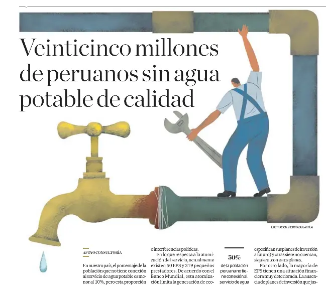 Unos 25 millones de peruanos no tienen agua potable de calidad ...