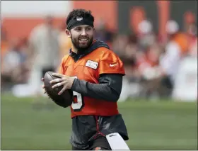  ?? TONY DEJAK — THE ASSOCIATED PRESS FILE ?? Browns quarterbac­k Baker Mayfield has added sports drink BODYARMOR to his growing list of endorsemen­ts.