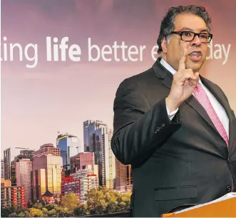  ?? AL CHAREST ?? Mayor Naheed Nenshi acknowledg­ed the poor reviews on snow clearing Wednesday, but noted the city has increased funds for the service and Calgary’s road conditions compare favourably to other cities.