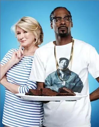  ?? VH1-VIACOM INTERNATIO­NAL INC. ?? “Martha & Snoop’s Potluck Dinner Party” is a cooking-show-meets-stoner-buddy-comedy.