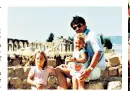  ??  ?? Kate Middleton, aged four, left, with her father and sister Pippa in Jerash, Jordan