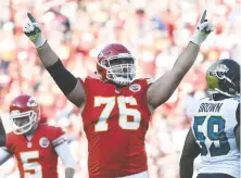  ?? ED ZURGA/ THE CANADIAN PRESS FILES ?? Laurent Duvernay-Tardif won a Super Bowl with the Chiefs, then deferred a US$2.75-million salary to spend the year working at a long-term care facility in Quebec as an orderly.