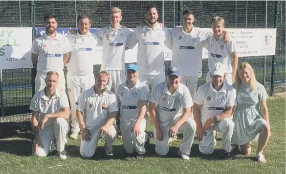  ?? ?? Snainton CC secured promotion from Scarboroug­h Beckett Cricket League Division Two