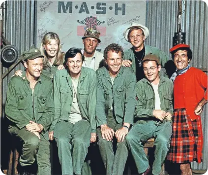  ??  ?? M*A*S*H followed the ups and downs of a band of US military doctors.