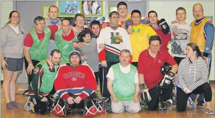  ??  ?? The Kings Special Olympics floor hockey team that will compete at the provincial Winter Games Feb. 20-22 at Camp Aldershot. The 16 floor hockey players and three coaches will make up the bulk of the Kings contingent of 32 athletes, seven coaches and...