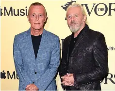  ?? Getty Images/TNS ?? Curt Smith, left, and Roland Orzabel of Tears For Fears attend the Ivor Novello Awards 2021 in London.