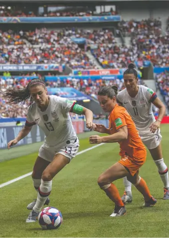  ?? MAJA HITIJ/GETTY IMAGES ?? The USA defeated the Netherland­s in the 2019 FIFA Women’s World Cup final. The tournament, held in France, has been hailed as a watershed moment for global interest in the women’s game.
