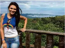  ?? Arquivo pessoal ?? A brasileira Raynéia Lima, que foi morta em 2018