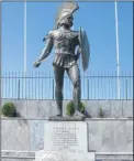  ??  ?? The run begins in Athens and ends at the statue of King Leonidas in Sparta