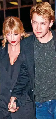  ?? ?? Long-term love: Taylor Swift and Alwyn