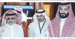  ??  ?? Der reichste Mann Arabiens Prinz Al-Walid bin Talal (li.) mit dem Kronprinze­n (re.) – und dessen älterer Bruder Sultan bin Salman