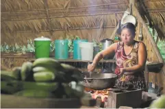  ?? Hulu ?? A woman prepares food in the “Jungle to Table in Costa Rica” episode of “Eater’s Guide to the World,” narrated by Maya Rudolph.