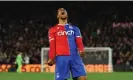  ?? Micah Crook/PPAUK/Shuttersto­ck ?? Michael Olise celebrates scoring the winner for Crystal Palace. Photograph: