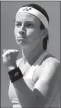  ?? AP/CAROLYN KASTER ?? Anastasija Sevastova of Latvia beat defending U.S. Open champion Sloane Stephens on Tuesday and will face Serena Williams in the semifinals.
