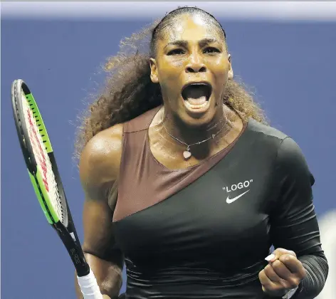  ?? MATTHEW STOCKMAN/GETTY IMAGES ?? Emotions got the better of tennis star Serena Williams during the recent U.S. Open final. Many echoed Williams’ contention that she was punished for her outbursts while men on in the sport have used harsher language on the court and got away with it.