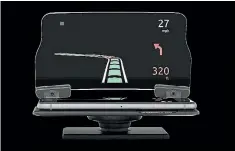  ??  ?? Hudway Glass turns your smartphone into a heads-up display (hud) for any car.