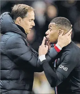  ?? FOTO: AP ?? Thomas Tuchel y Kylian Mbappé protagoniz­aron un nuevo desencuent­ro en París