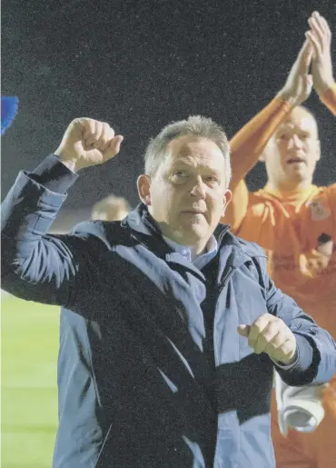  ?? ?? 0 They had plenty grievances but Billy Dodds and his Inverness squad celebrated victory at Arbroath