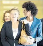  ?? David Maialetti Philadelph­ia Inquirer ?? ACCUSER Andrea Constand, right, and her mother, Gianna Constand, arrive at court in Norristown, Pa. Both testified against Bill Cosby in the trial.