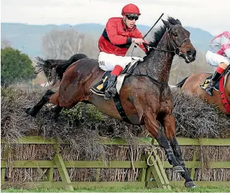  ?? PHOTOS: RACE IMAGES ?? Jockey Aaron Kuru teamed with The Shackler (left) and Amanood Lad to land the Wellington Hurdle-Steeplecha­se winning double at Hastings yesterday.