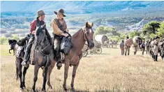  ??  ?? Dodging bullets: Joaquin Phoenix and John C Reilly in The Sisters Brothers