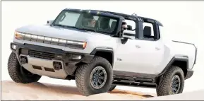  ?? ?? The Hummer brand which was discontinu­ed in 2010 has had GMC execs see a potential gap in the market for the formerly famed and commercial version of the military vehicle.