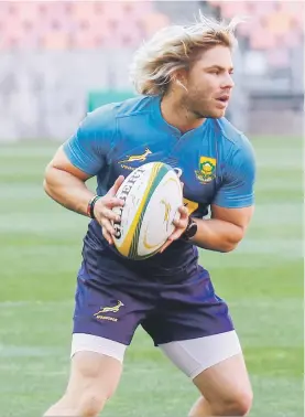  ?? Picture: Gallo Images ?? WISE WORDS. Springbok scrumhalf Faf de Klerk feels consistenc­y in their performanc­es is key to success in the future.