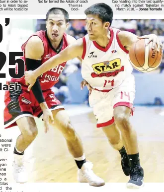  ?? (Rio Deluvio) ?? ANOTHER record is expected to be broken on Dec. 25 as Ginebra, led by LA Tenorio (left), battles archrival Star, which will be bannered by Mark Barroca, in a match dubbed as ‘Manila Clasico’ at the Philippine Arena in Bocaue, Bulacan.