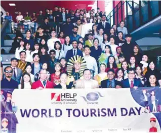  ??  ?? HELP University’s World Tourism Day 2019 event attracted a huge turnout.