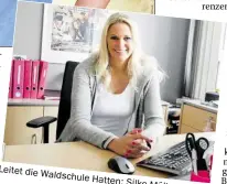  ??  ?? Leitet die Waldschule Hatten: Silke Müller