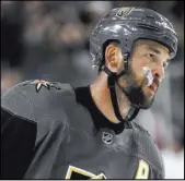  ?? Associated Press file ?? Defenseman Deryk Engelland left Saturday’s victory against host Philadelph­ia in the second period with an injury and did not return.
